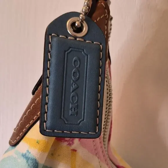 Coach Hamptons Watercolor Scribble Hobo Bag C0985-11754 EUC Purse Y2K 2009 - Picture 14 of 16